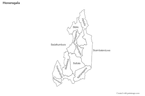 Sample Maps for Moneragala (black-white)