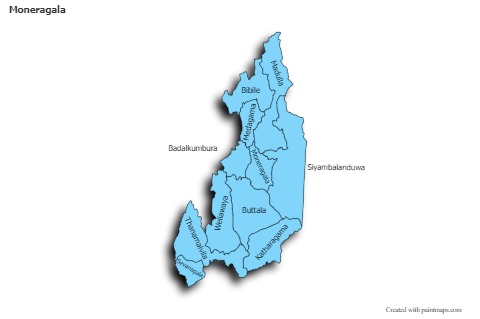 Sample Maps for Moneragala (blue,shadowy)
