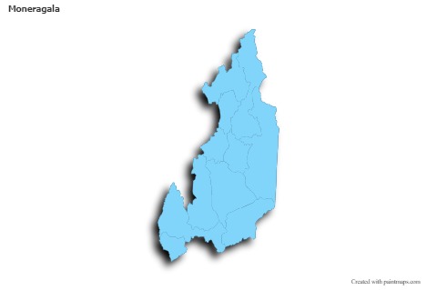 Sample Maps for Moneragala (blue,outline,shadowy)