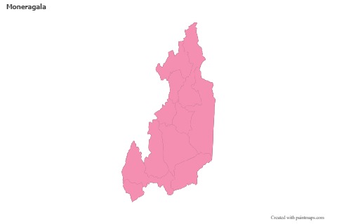 Sample Maps for Moneragala (pink,outline)
