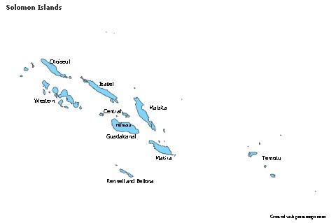 Sample Maps for Solomon Islands (blue)