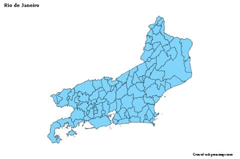 Contoh Peta untuk Rio de Janeiro (biru)