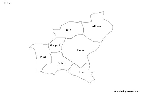 Sample Maps for Bitlis (black-white)