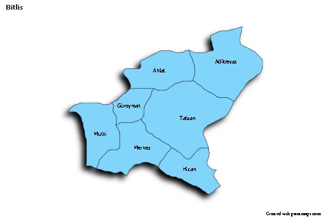Sample Maps for Bitlis (blue,shadowy)