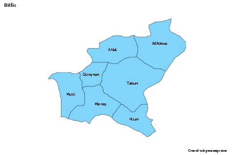 Sample Maps for Bitlis (blue)