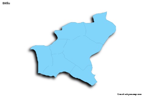 Sample Maps for Bitlis (blue,outline,shadowy)