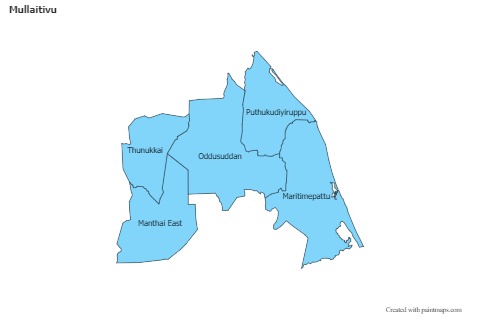 Contoh Peta untuk Mullaitivu (biru)