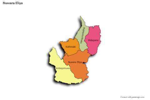 Contoh Peta untuk Nuwara Eliya (berwarna,bayangan)