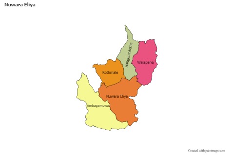 Contoh Peta untuk Nuwara Eliya (berwarna)