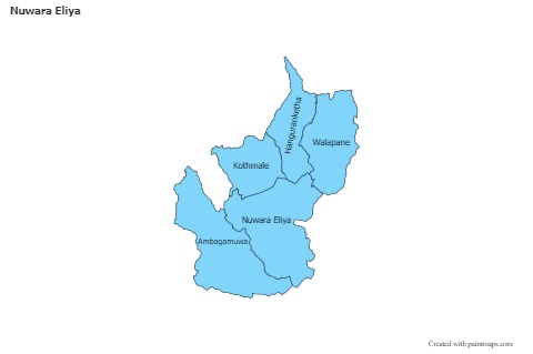 Contoh Peta untuk Nuwara Eliya (biru)