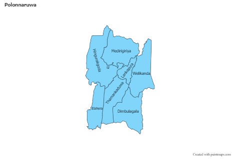 Contoh Peta untuk Polonnaruwa (biru)