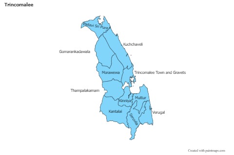 Contoh Peta untuk Trincomalee (biru)