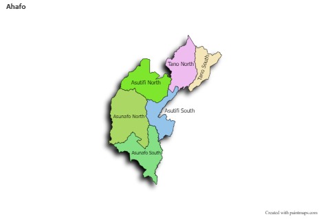 Sample Maps for Ahafo (colored,shadowy)