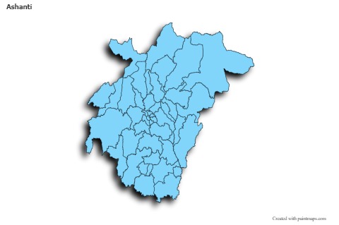 Contoh Peta untuk Ashanti (biru,bayangan)