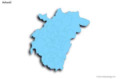 Contoh Peta untuk Ashanti (biru,garis luar,bayangan)