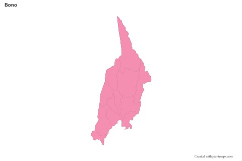 Sample Maps for Bono (pink,outline)