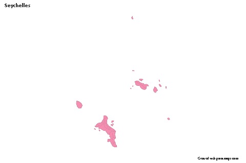 Sample Maps for Seychelles (pink,outline)