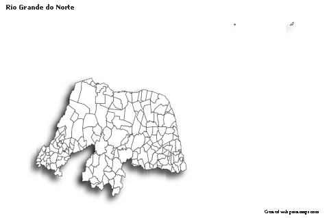 Rio Grande do Norte için Örnek Haritalar (siyah-beyaz)