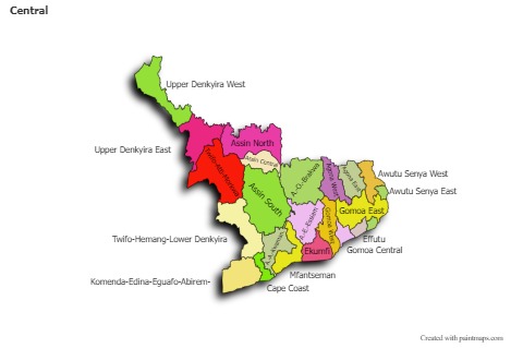 Contoh Peta untuk Central (berwarna,bayangan)