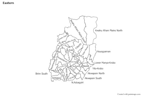 Contoh Peta untuk Eastern (hitam-putih)