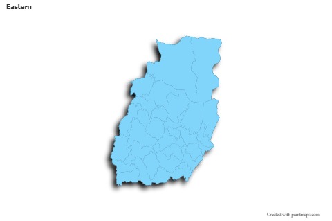 Contoh Peta untuk Eastern (biru,garis luar,bayangan)