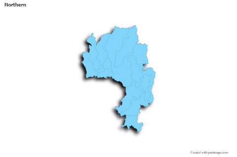 Sample Maps for Northern (blue,outline,shadowy)
