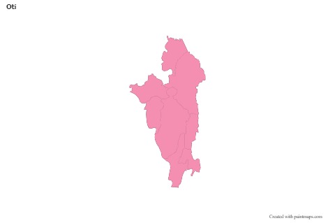 Sample Maps for Oti (pink,outline)