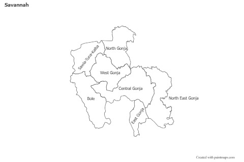 Sample Maps for Savannah (black-white)