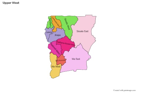 Sample Maps for Upper West (colored)