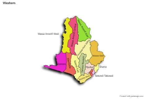 Contoh Peta untuk Western (berwarna,bayangan)