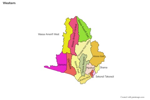 Contoh Peta untuk Western (berwarna)
