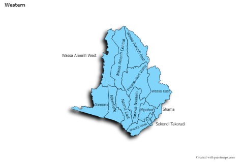 Contoh Peta untuk Western (biru,bayangan)