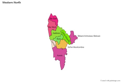 Contoh Peta untuk Western North (berwarna)