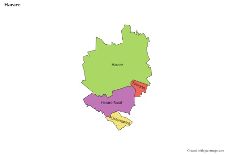 Sample Maps for Harare (colored)