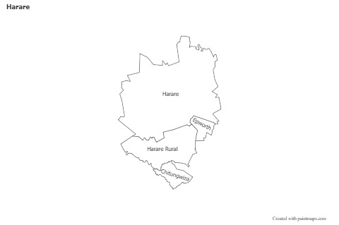 Sample Maps for Harare (black-white)