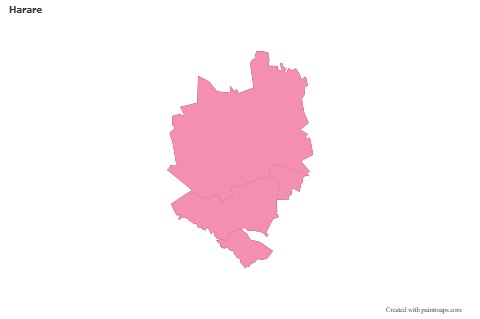 Sample Maps for Harare (pink,outline)
