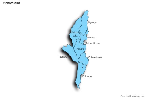 Contoh Peta untuk Manicaland (biru,bayangan)