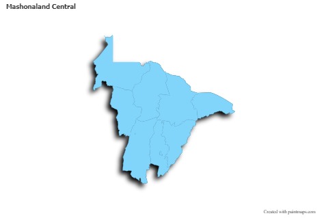 Sample Maps for Mashonaland Central (blue,outline,shadowy)