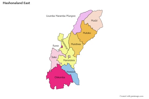 Sample Maps for Mashonaland East (colored)