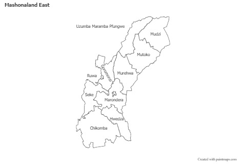 Sample Maps for Mashonaland East (black-white)