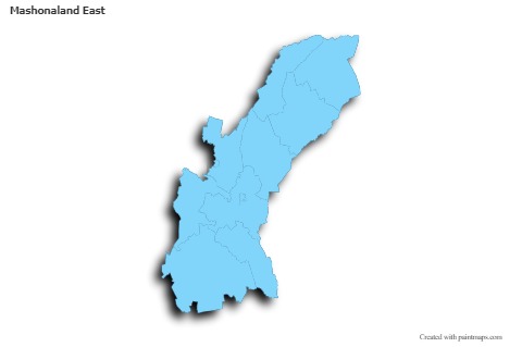 Sample Maps for Mashonaland East (blue,outline,shadowy)