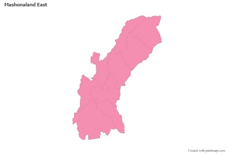 Sample Maps for Mashonaland East (pink,outline)