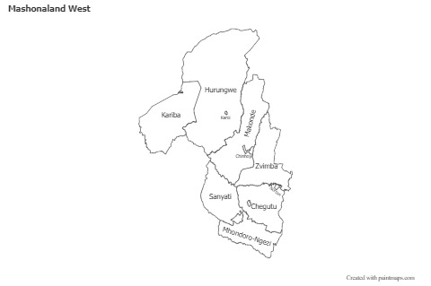 Sample Maps for Mashonaland West (black-white)