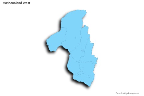 Sample Maps for Mashonaland West (blue,outline,shadowy)