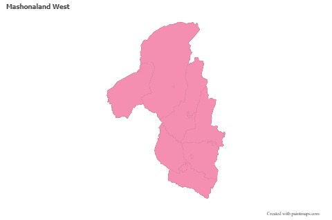 Sample Maps for Mashonaland West (pink,outline)