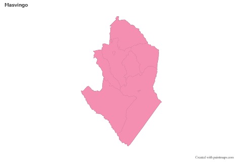 Sample Maps for Masvingo (pink,outline)