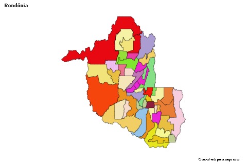 Sample Maps for Rondônia (colored)