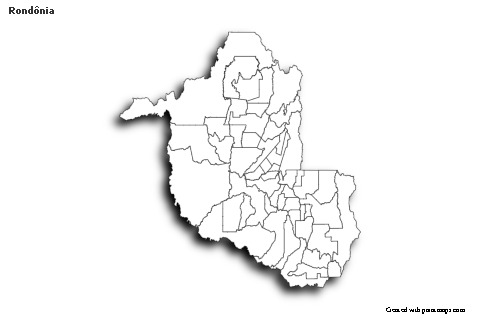 Sample Maps for Rondônia (black-white,shadowy)