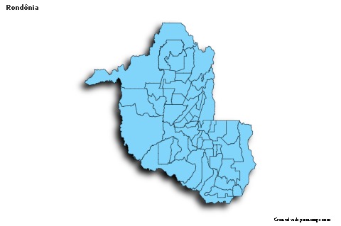 Sample Maps for Rondônia (blue,shadowy)