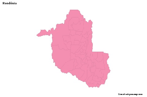 Sample Maps for Rondônia (pink,outline)